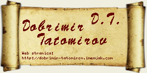 Dobrimir Tatomirov vizit kartica